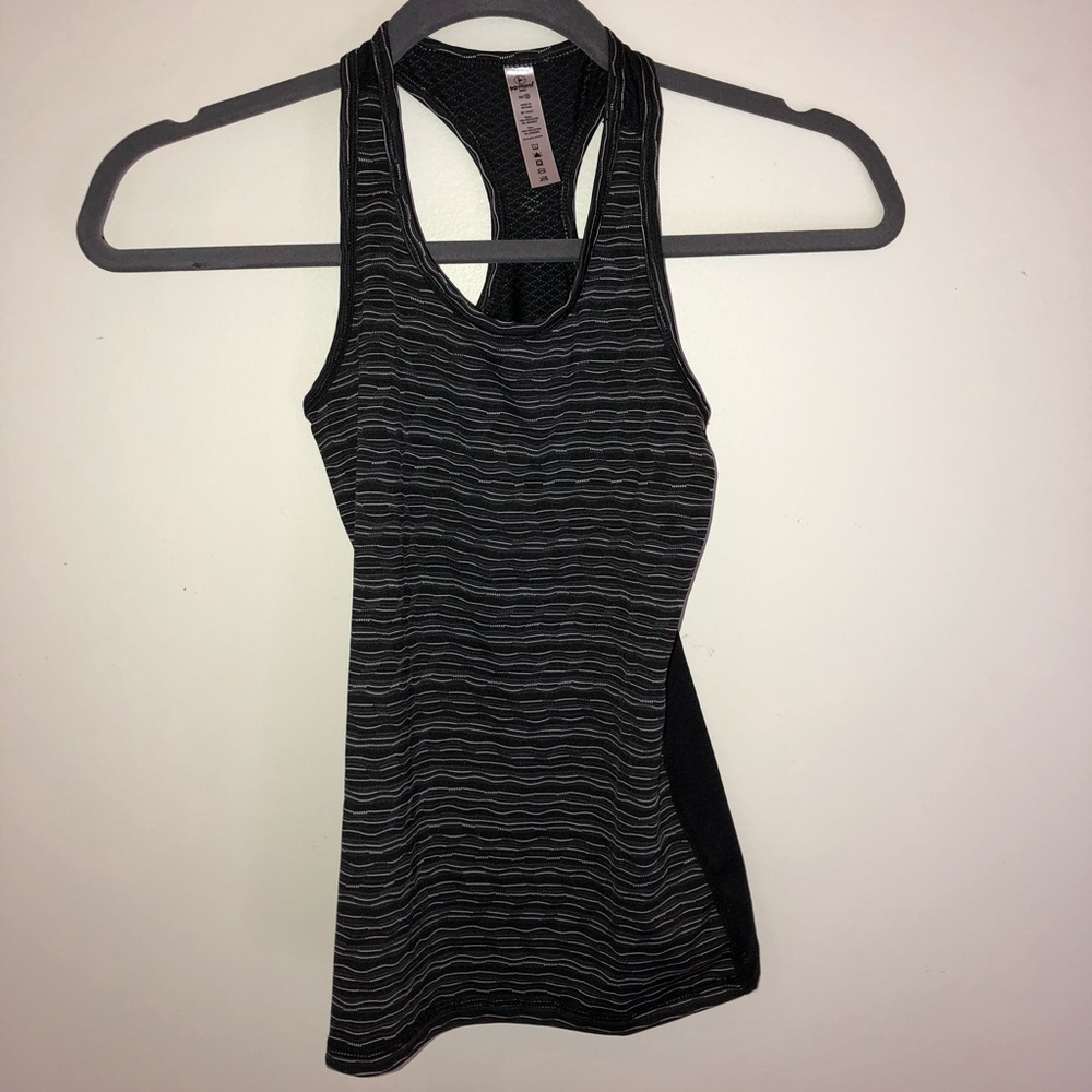 Black and gray tank top